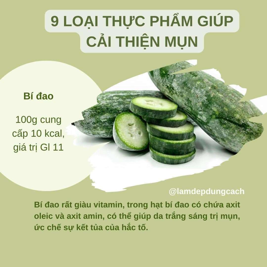 💁‍♀9 LOẠI THỰC PHẨM GIÚP CẢI THIỆN MỤN