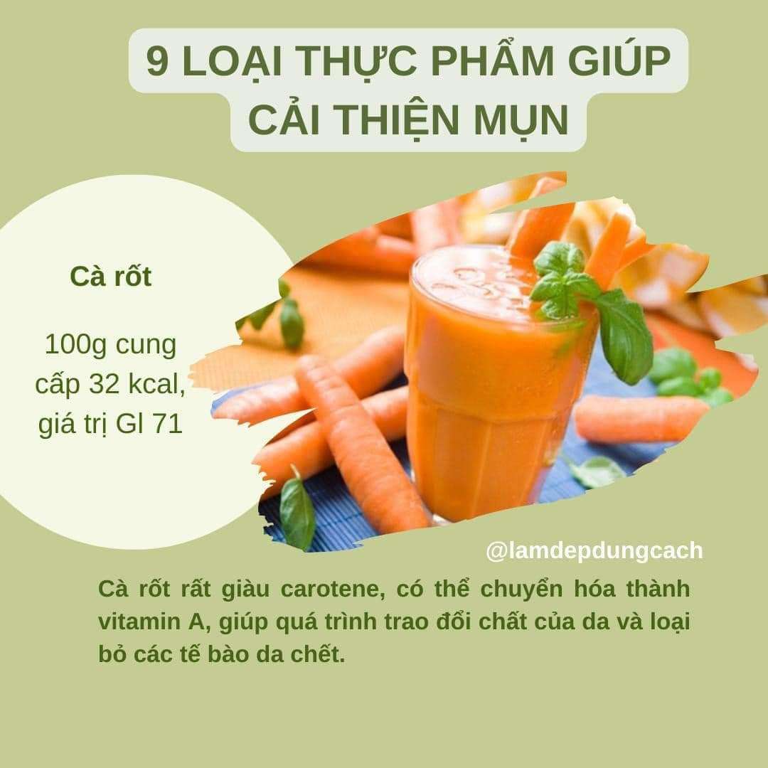 💁‍♀9 LOẠI THỰC PHẨM GIÚP CẢI THIỆN MỤN