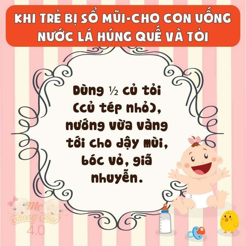 Mẹo hay chữa bệnh cho bé.