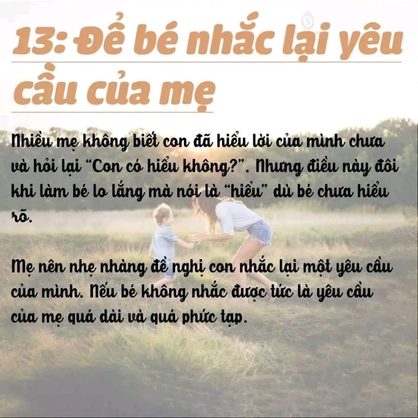 13 CÁCH NÓI CỦA MẸ THÔNG MINH KHIẾN CON NGHE LỜI RĂM RẮP