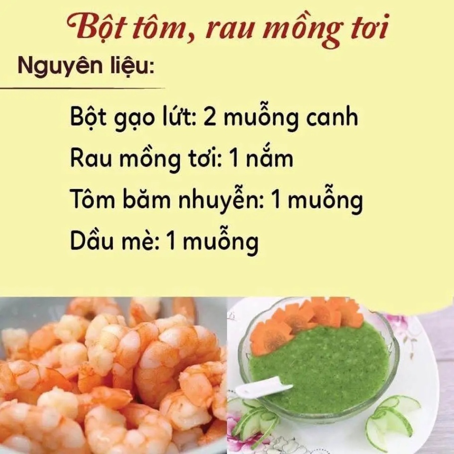 Một số hướng dẫn nấu bột ăn dặm cho bé, mẹ tham khảo nhé.