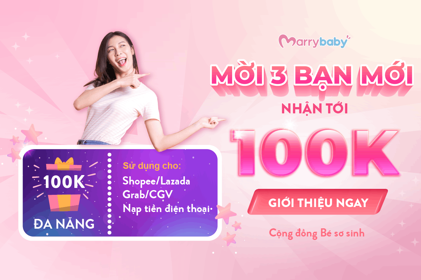 Gia nhập Cộng đồng MarryBaby, Mời 3 Bạn Mới - Nhận Tới 100K 