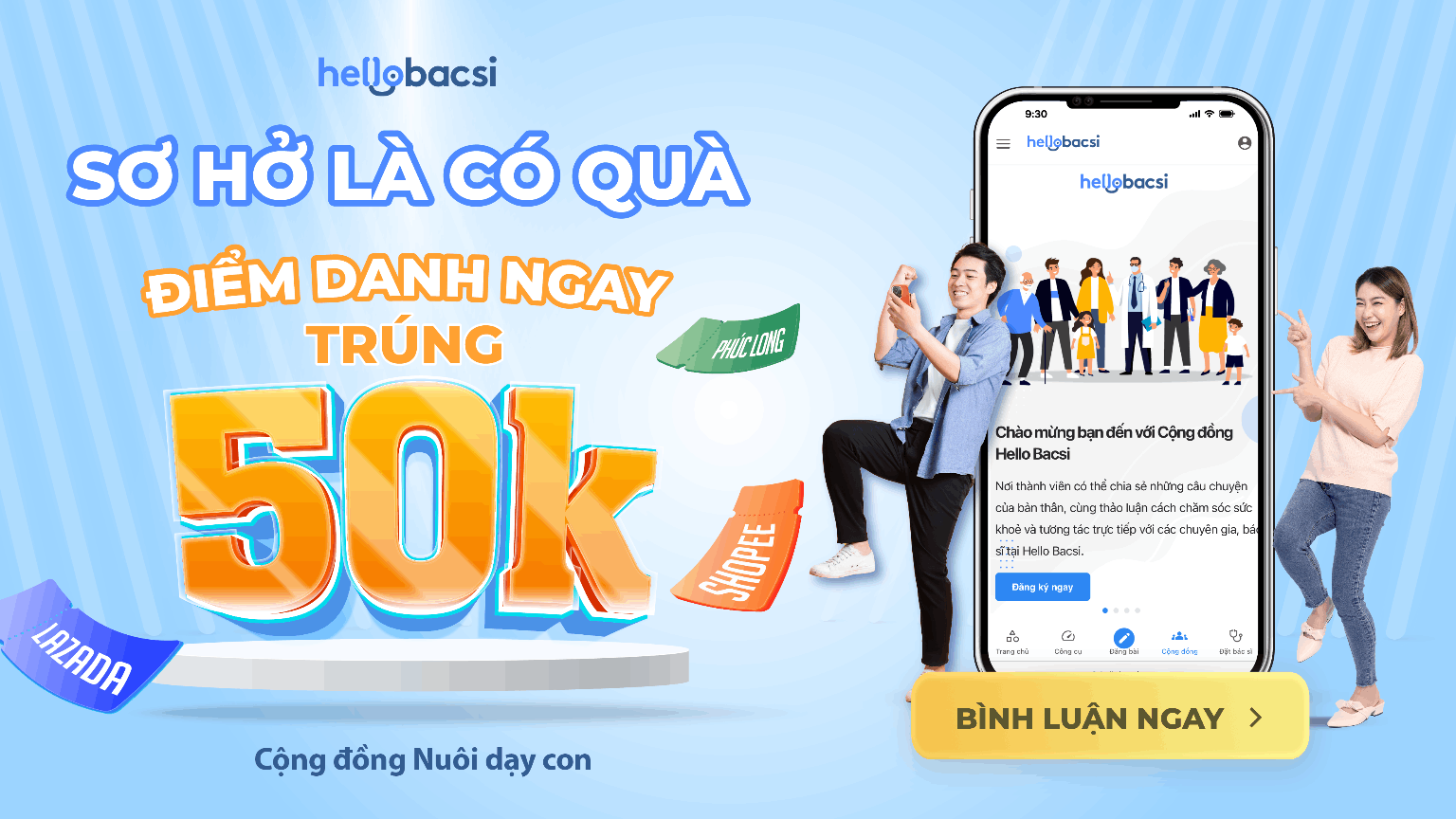 Minigame Sơ hở là có quà - Điểm danh trúng 50K 