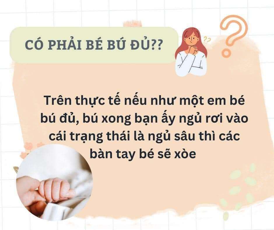 Dấu hiệu BÀN TAY XOÈ ơ trẻ sơ sinh có phải BÉ BÚ ĐỦ??