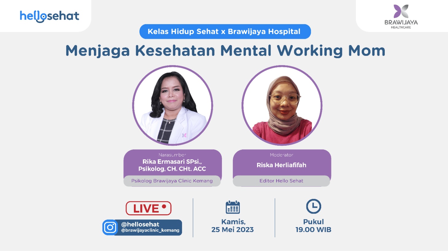 IG LIVE: Bagaimana Menjaga Kesehatan Mental Working Mom?