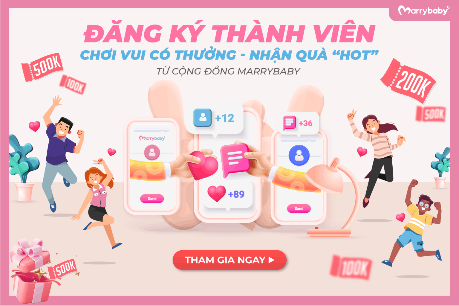 Thả tim và gia nhập Cộng đồng MarryBaby!!!