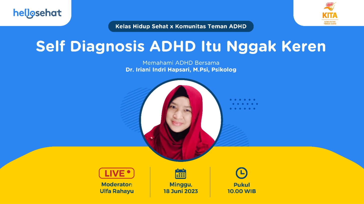 IG Live: Self Diagnosis ADHD Itu Nggak Keren!