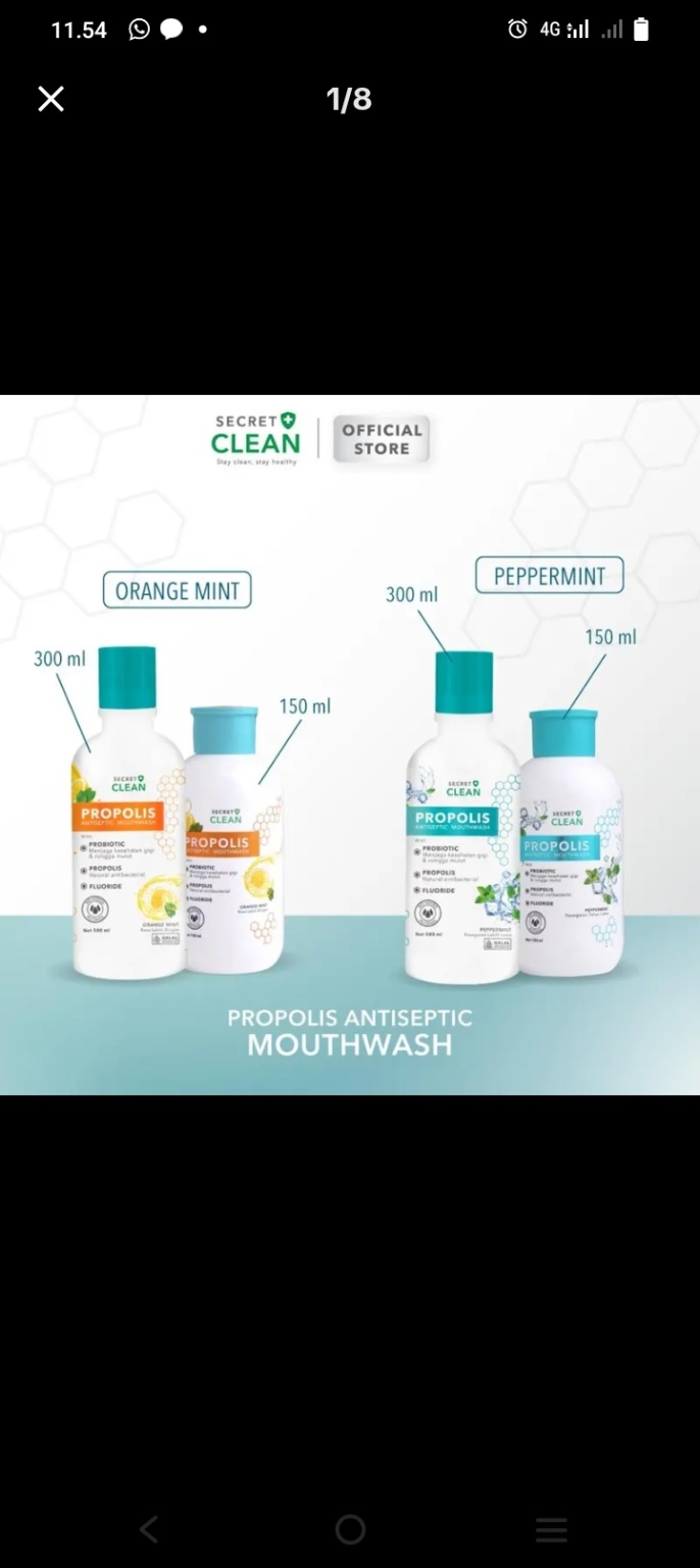 Slmt siang dok mau tnya obat kumur secret clean propolis antiseptik itu aman gak dok? Soalnya sakit gigi gak knjng smbh