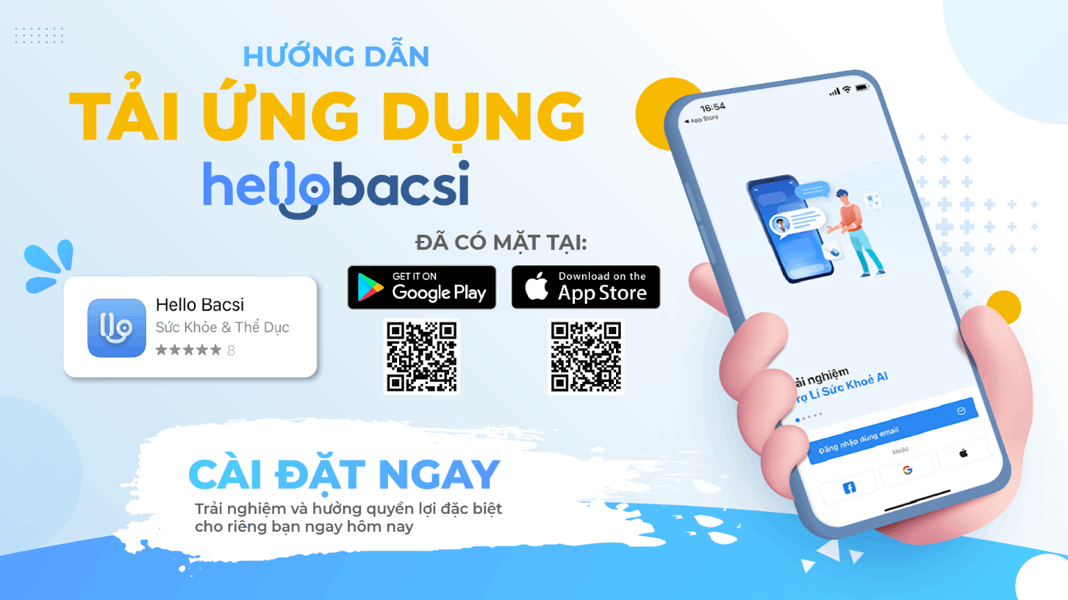 Ra mắt ứng dụng “Hello Bacsi” - Công cụ chăm sóc sức khỏe miễn phí! 