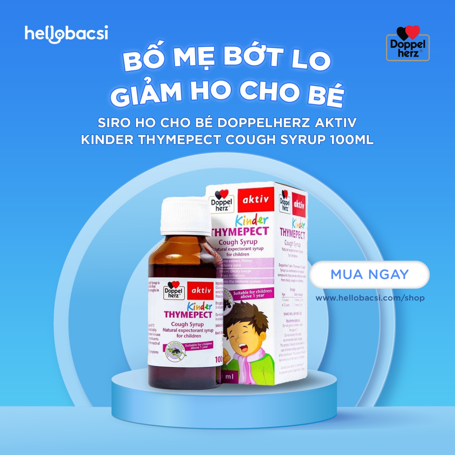  BỐ MẸ BỚT LO - GIẢM HO CHO BÉ