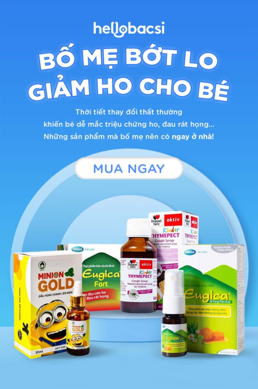  BỐ MẸ BỚT LO - GIẢM HO CHO BÉ