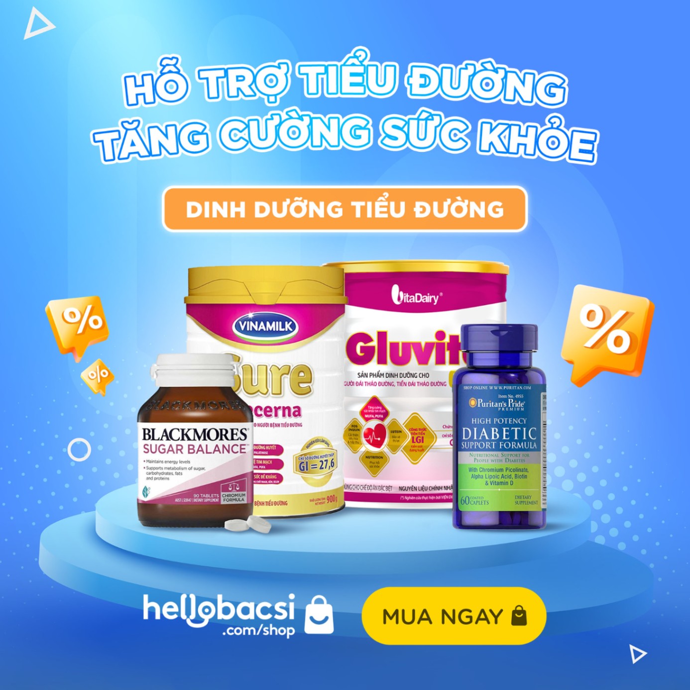 HỖ TRỢ TIỂU ĐƯỜNG - TĂNG CƯỜNG NỀN TẢNG SỨC KHỎE