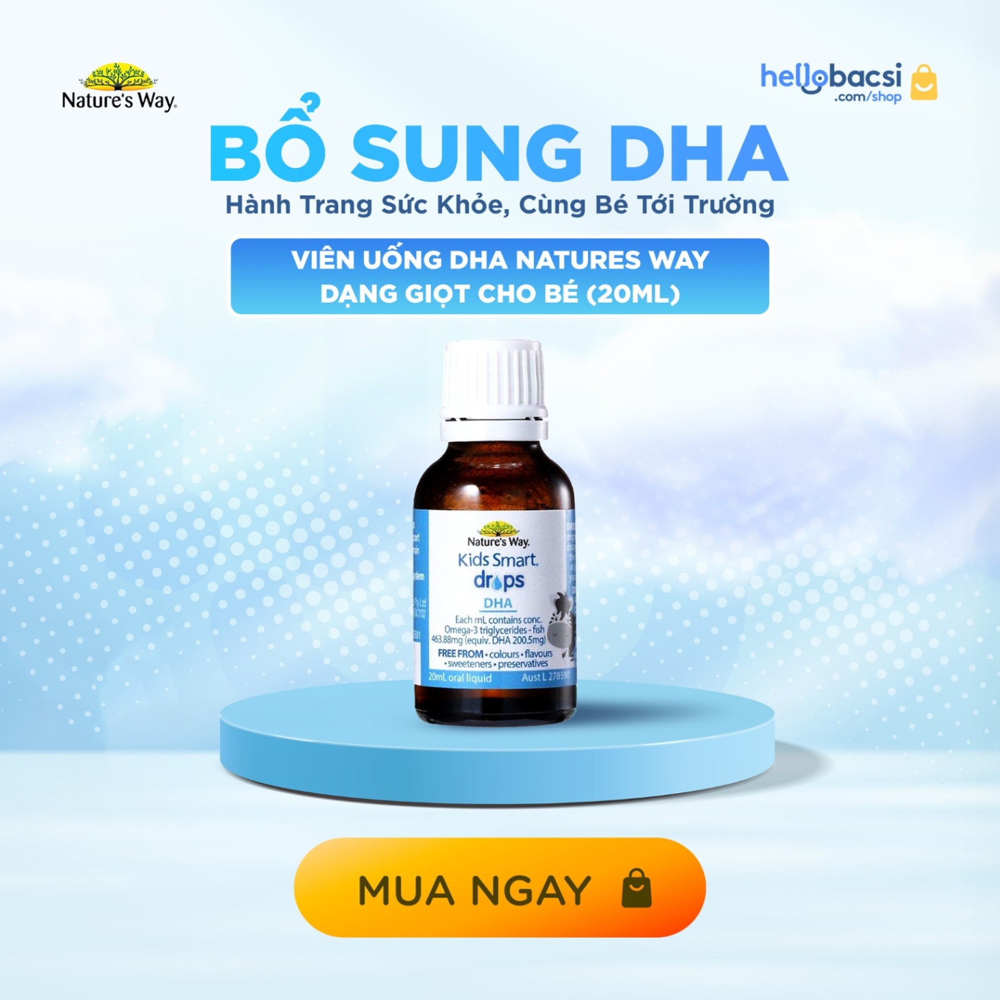 ✨ BỔ SUNG DHA - HÀNH TRANG SỨC KHỎE CÙNG BÉ ĐẾN TRƯỜNG