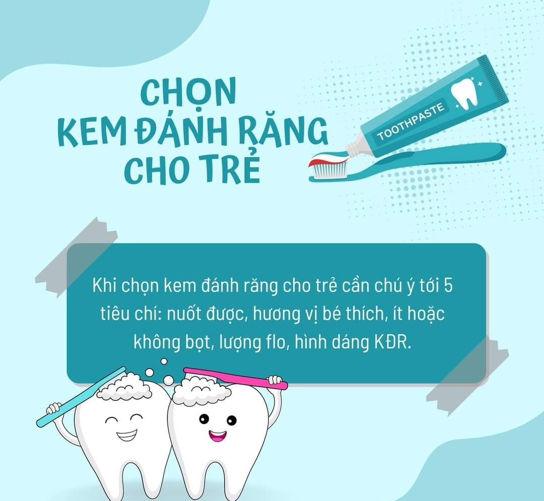 CHỌN KEM ĐÁNH RĂNG CHO BÉ