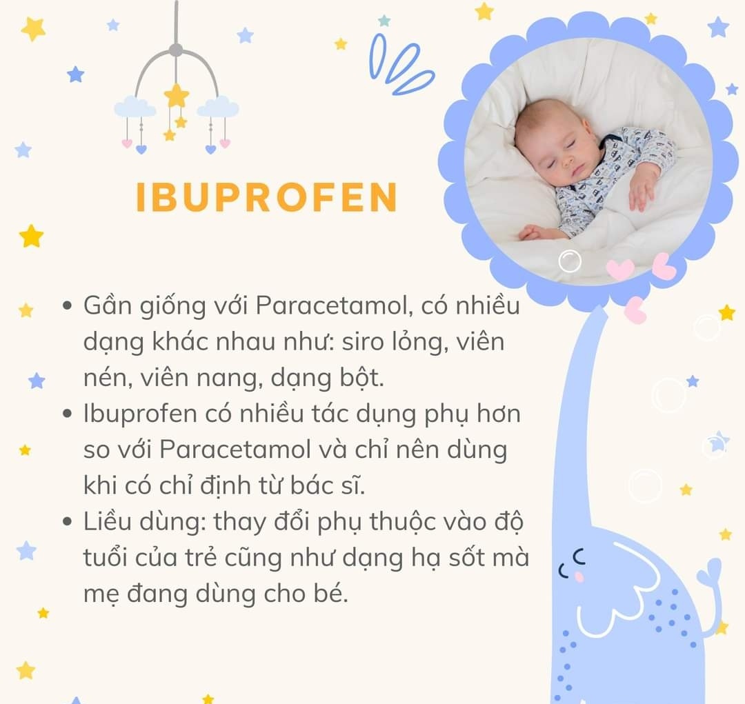 LIỀU DÙNG CỦA NHỮNG LOẠI HẠ SỐT CHO TRẺ NHỎ PHỔ BIẾN HIỆN NAY