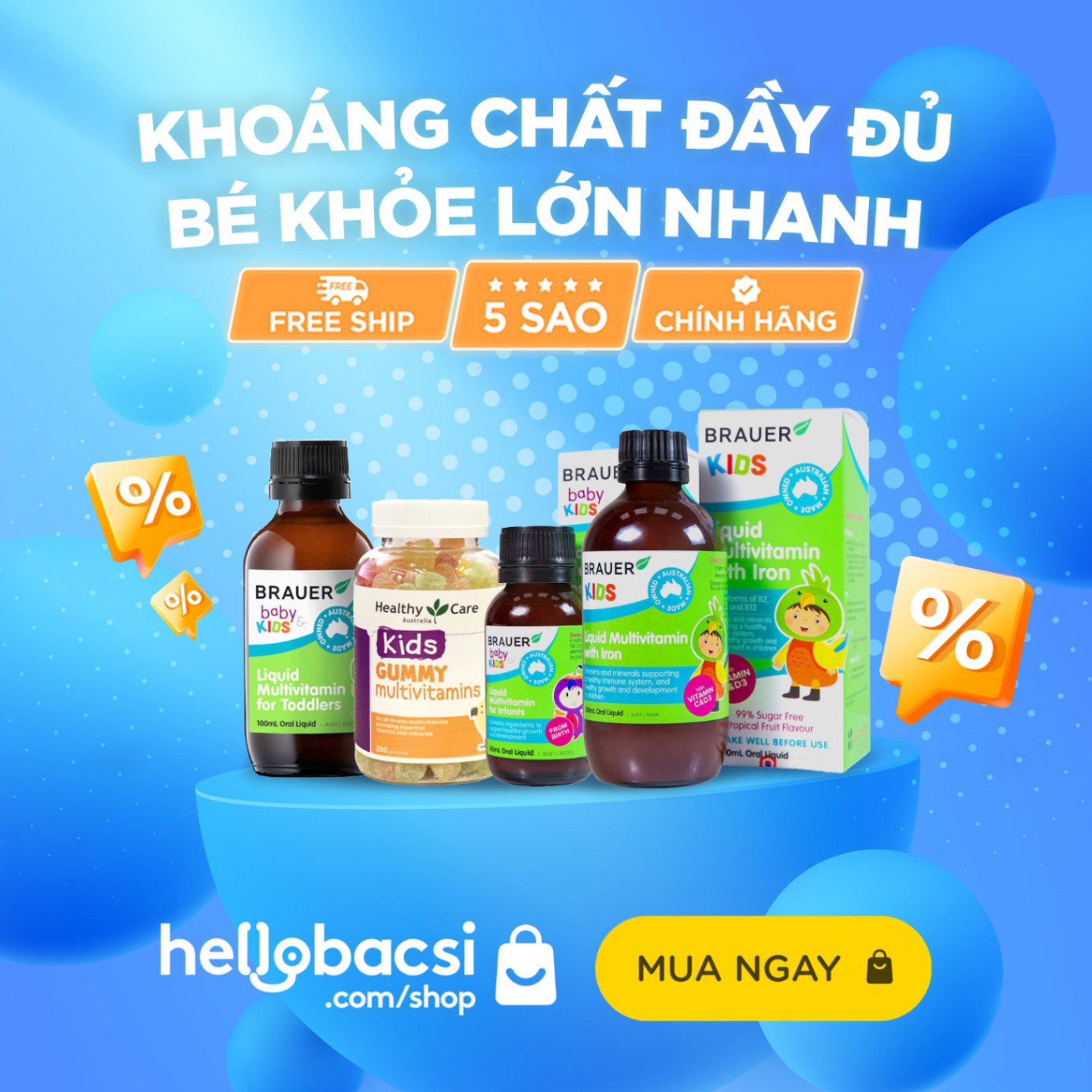 KHOÁNG CHẤT ĐỦ ĐẦY - BÉ KHỎE LỚN NHANH