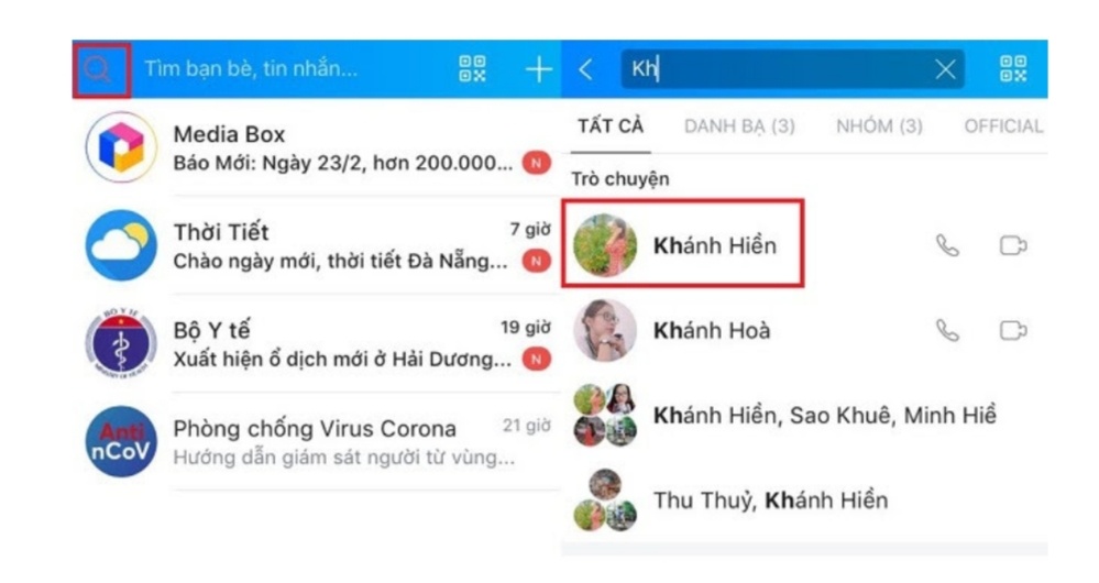 Vì sao biểu tượng kính lúp trong Zalo màu đỏ?  