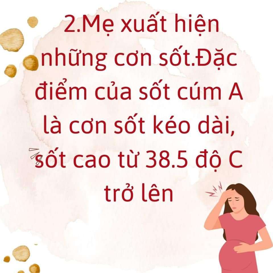 Một số dấu hiệu cho thấy có thể mẹ bầu bị nhiễm cúm A