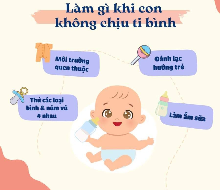 Kinh nghiệm tập ti bình cho trẻ khi mẹ đi làm 