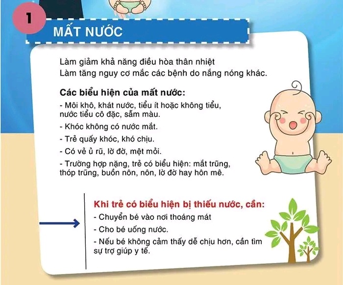 Cẩm nang chăm sóc trẻ ngày nắng nóng, cha mẹ lưu lại cho con ngay nhé!!!!