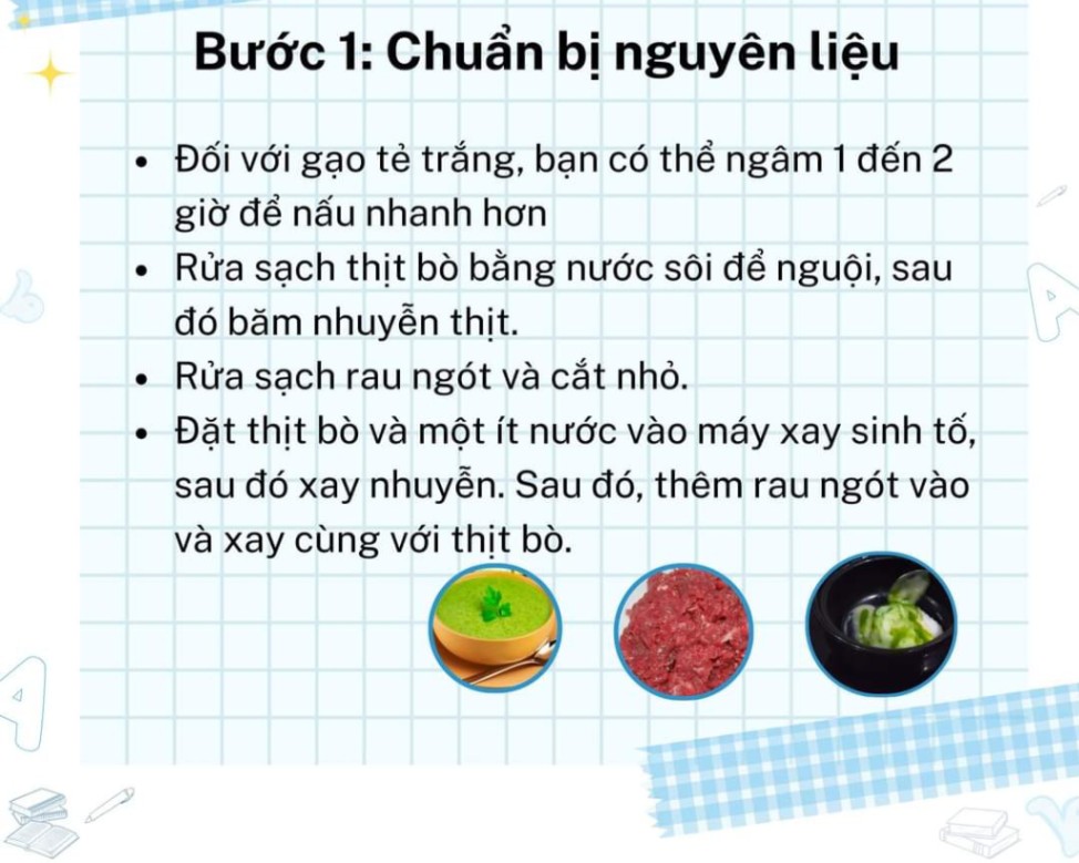 🍀Cách nấu cháo thịt bò với rau ngót cho bé ăn dặm🍀