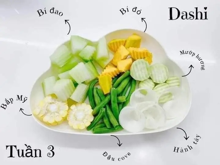 Cách làm nước dashi rau củ