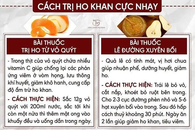 Bài thuốc trị ho cho các bé yêu 