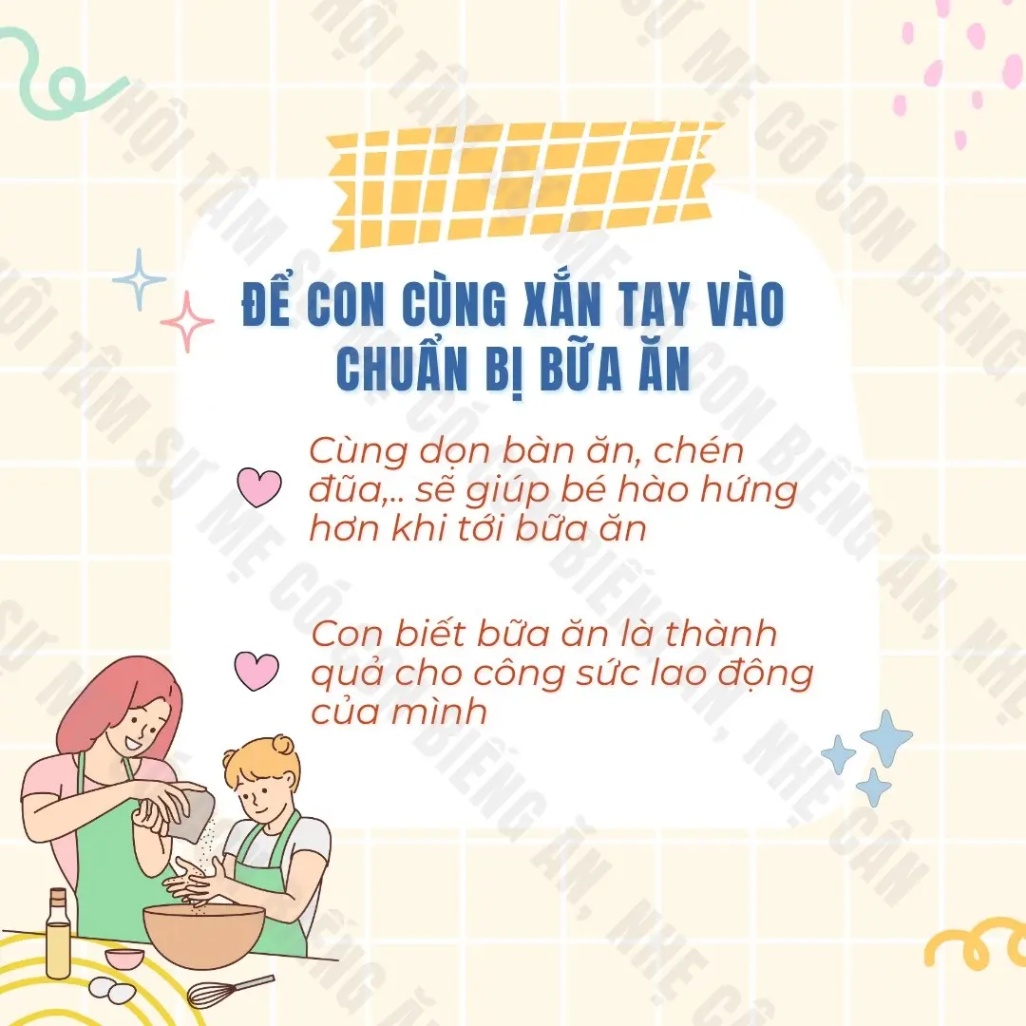 Cân nhắc, điều chỉnh lịch sinh hoạt sao cho phù hợp với bữa ăn của con