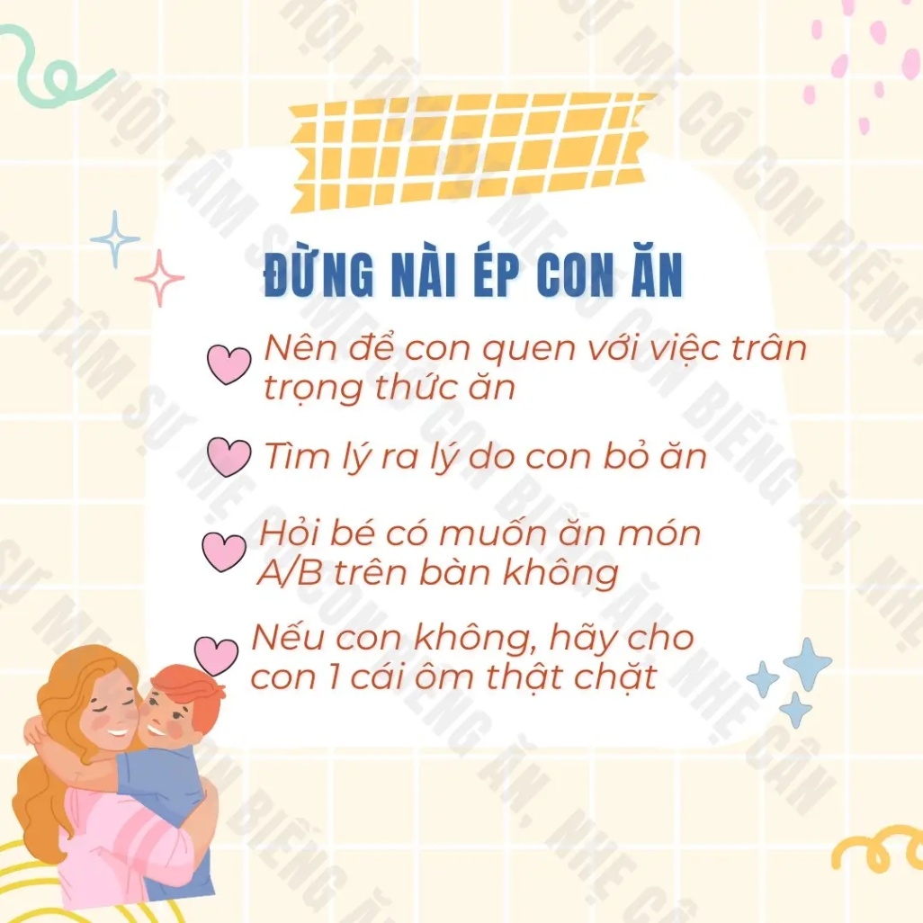 Cân nhắc, điều chỉnh lịch sinh hoạt sao cho phù hợp với bữa ăn của con