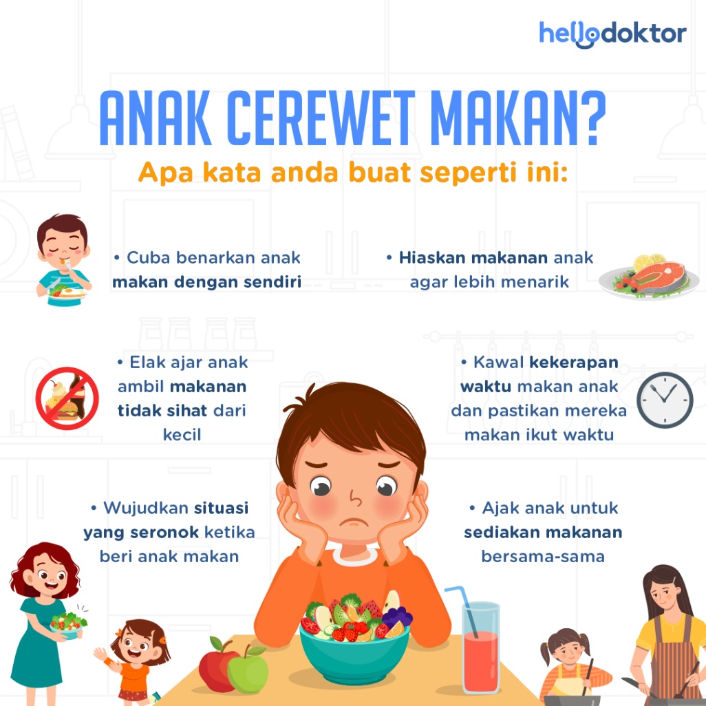 Tips untuk anak yang cerewet makan