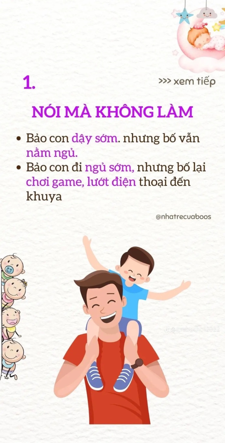 Con hư tại bố là có thật nhé!😜