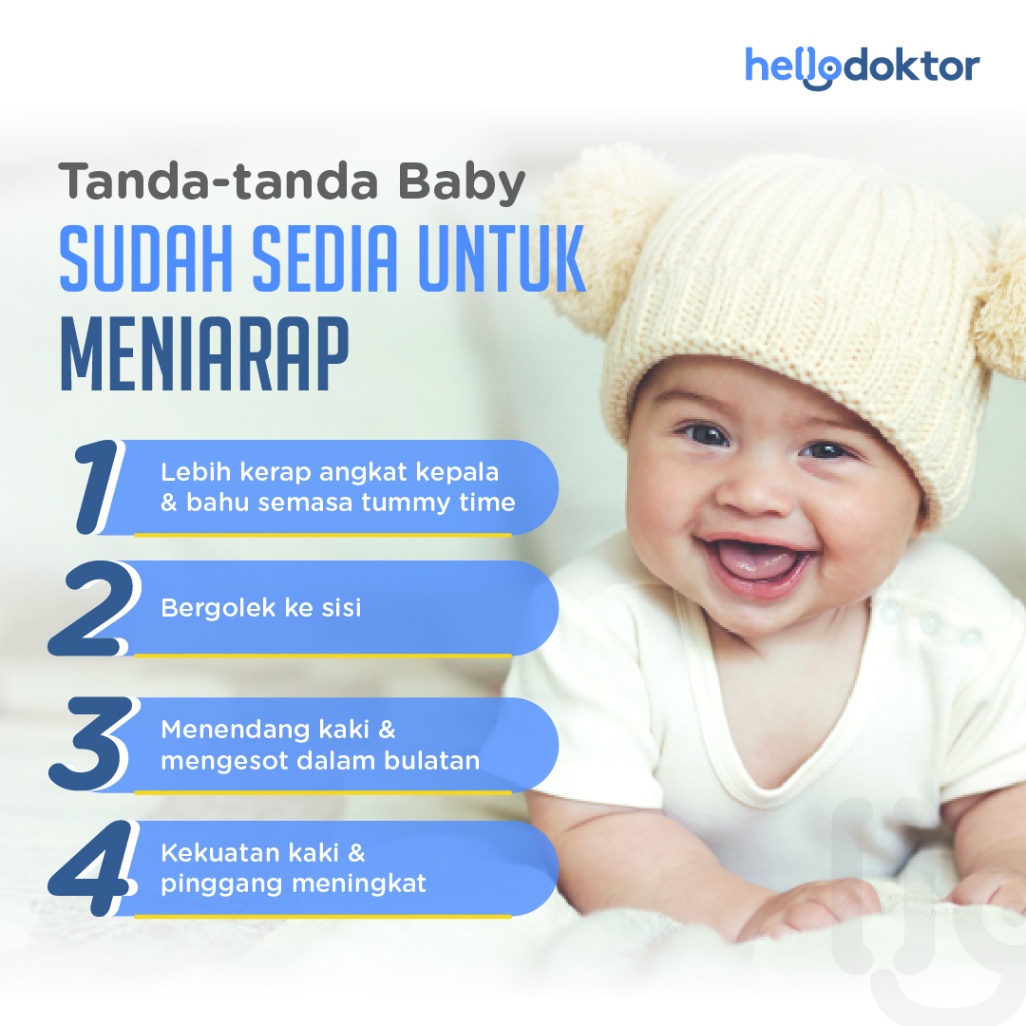 Tanda baby sudah sedia untuk meniarap