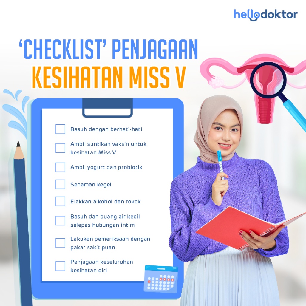 Checklist penjagaan kesihatan Miss V