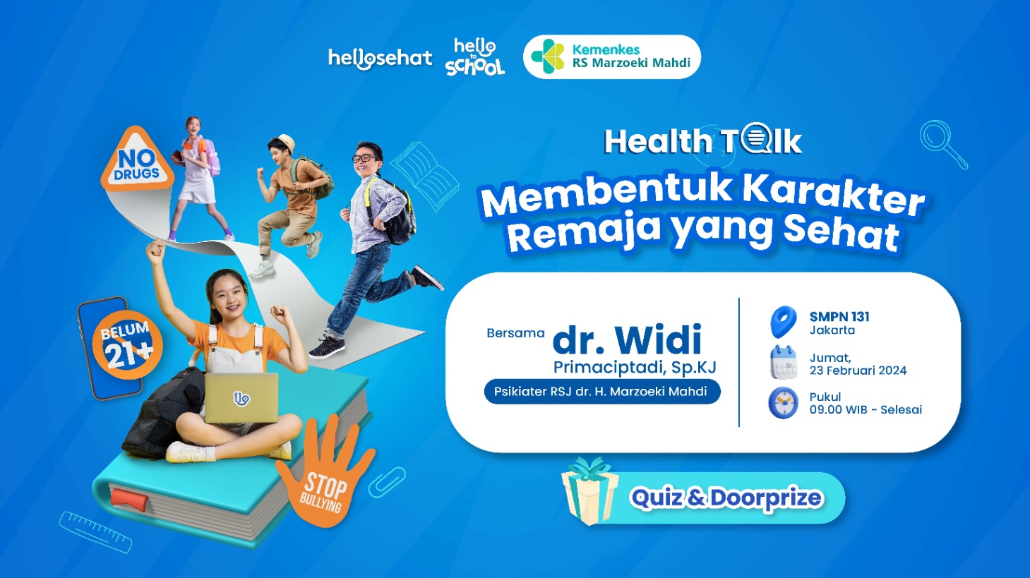 #HelloToSchool SMPN 131 Jakarta: Membentuk Karakter Remaja yang Sehat  