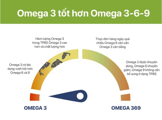 Omega 3 và Omega 3-6-9 loại nào tốt hơn để lựa chọn sử dụng ?