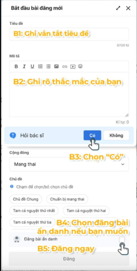 bác sĩ cho con hỏi 