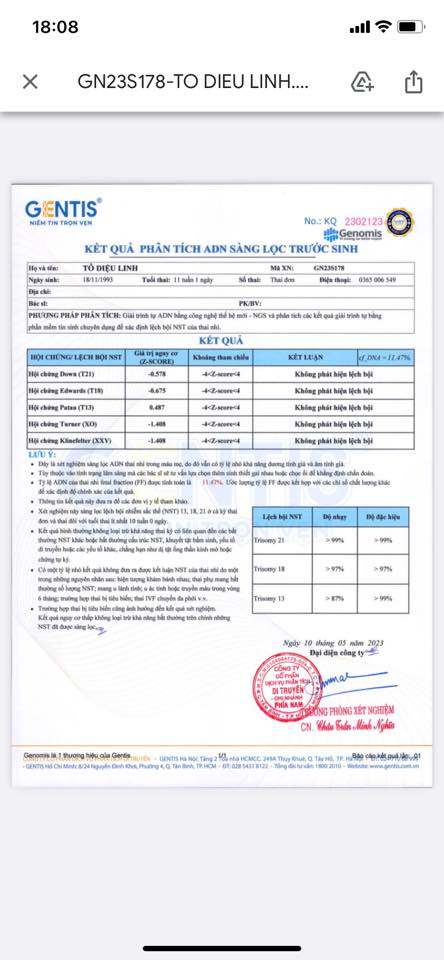 Thực hư việc tự đọc mã số lab trong nipt đoán giới tính em bé. 