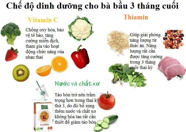 MẸ BẦU 3 THÁNG CUỐI NÊN ĂN GÌ? NHỮNG ĐIỀU CẦN LƯU Ý