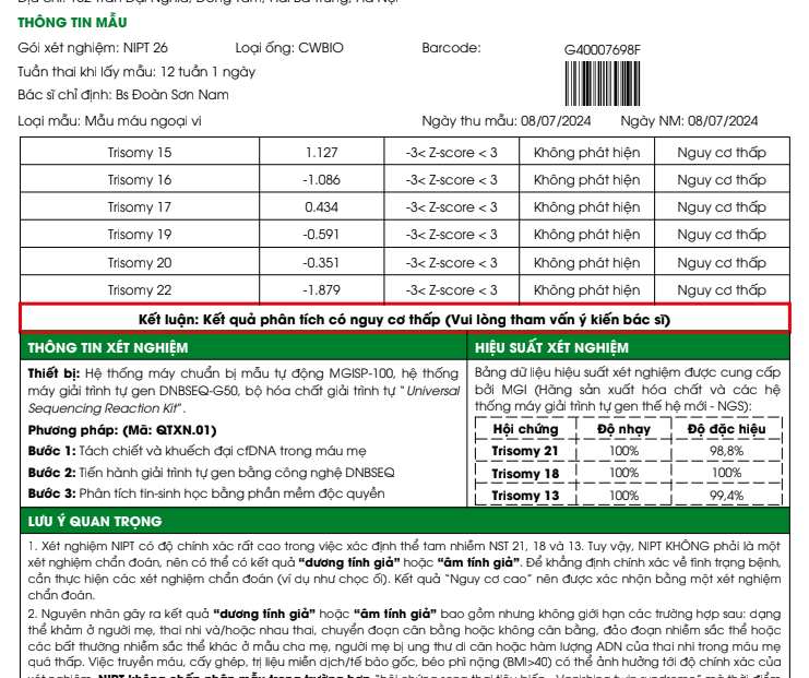 Các mẹ có biết cách đọc kết quả Nipt biết trai hay gái không ạ?