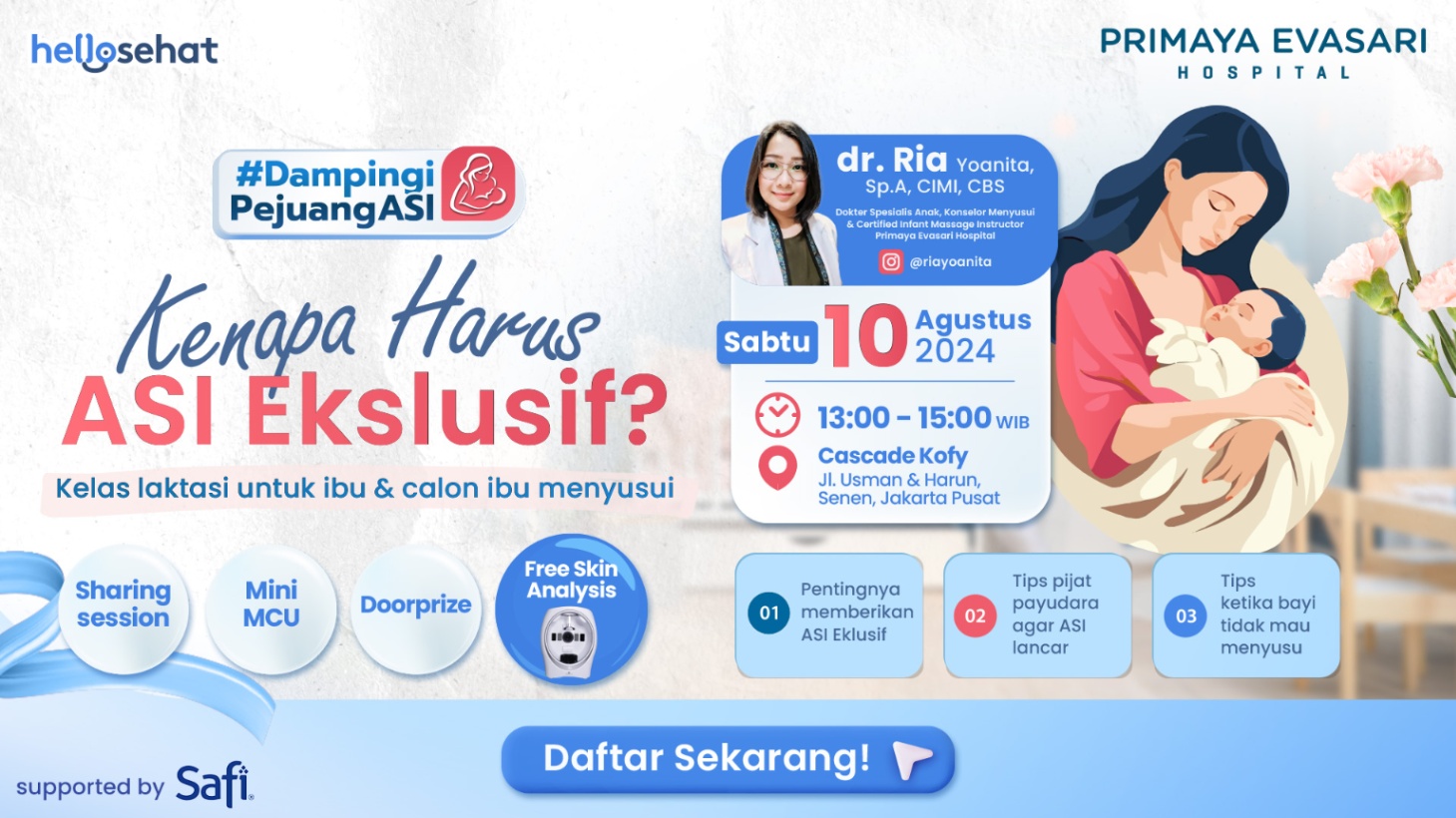 #DampingiPejuangASI: Ikuti Kelas Offline Bersama dr. Ria Yoanita