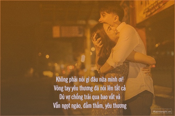 Nói lời yêu thương với chồng