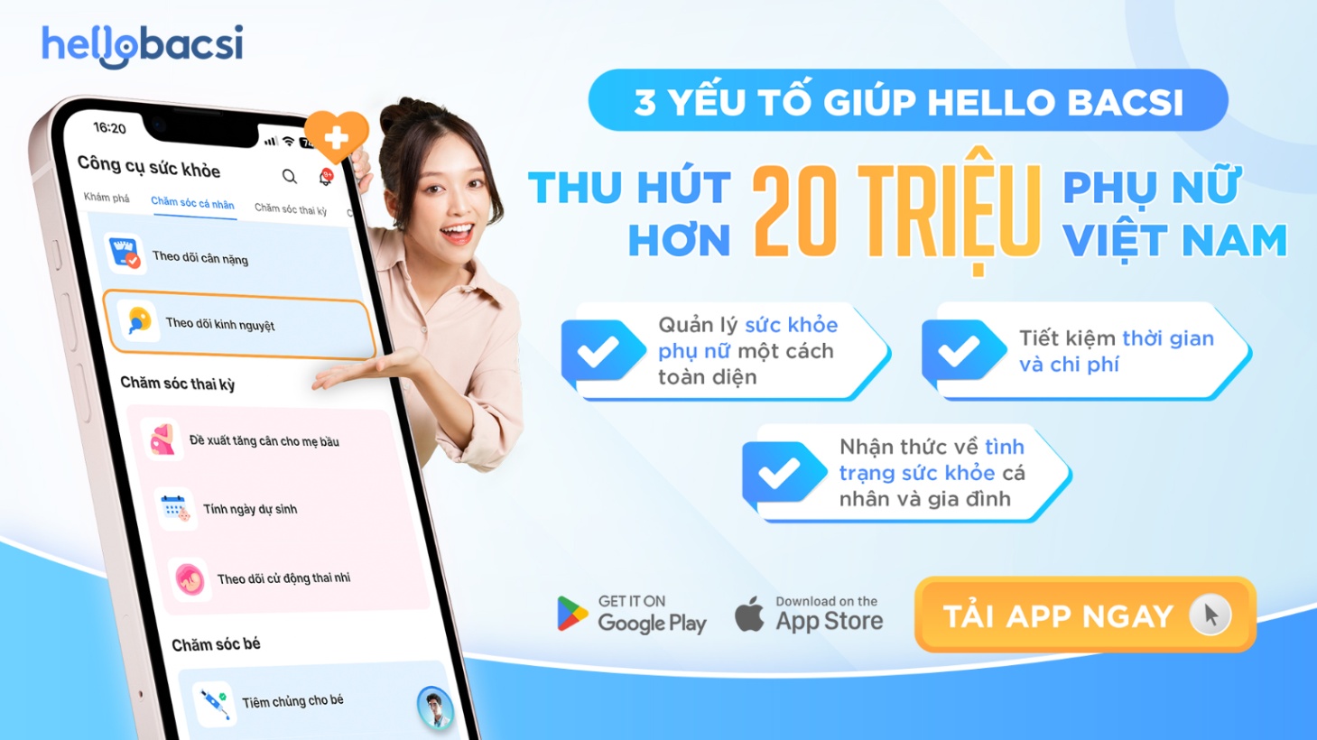 3 YẾU TỐ GIÚP HELLO BACSI THU HÚT HƠN 20 TRIỆU PHỤ NỮ VIỆT NAM  