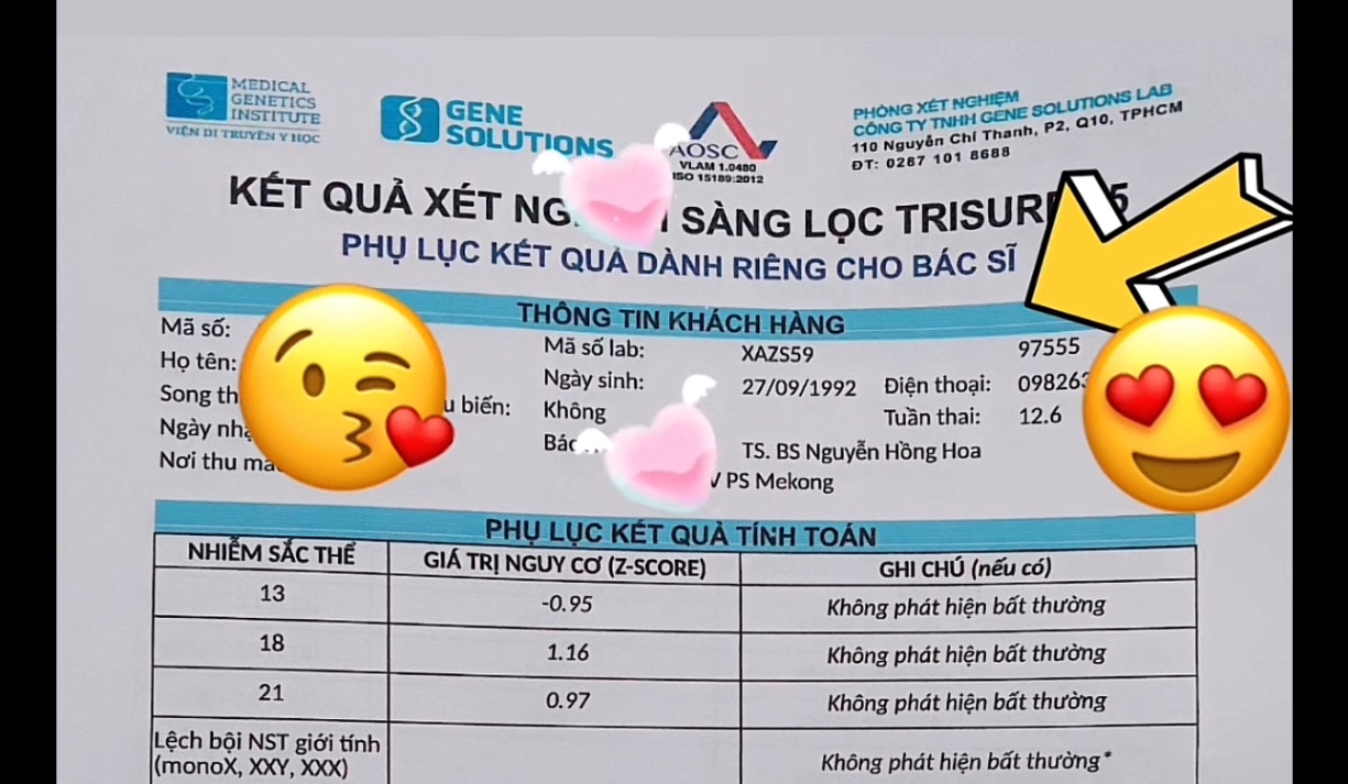 Các mẹ có biết cách đọc kết quả Nipt biết trai hay gái không ạ?