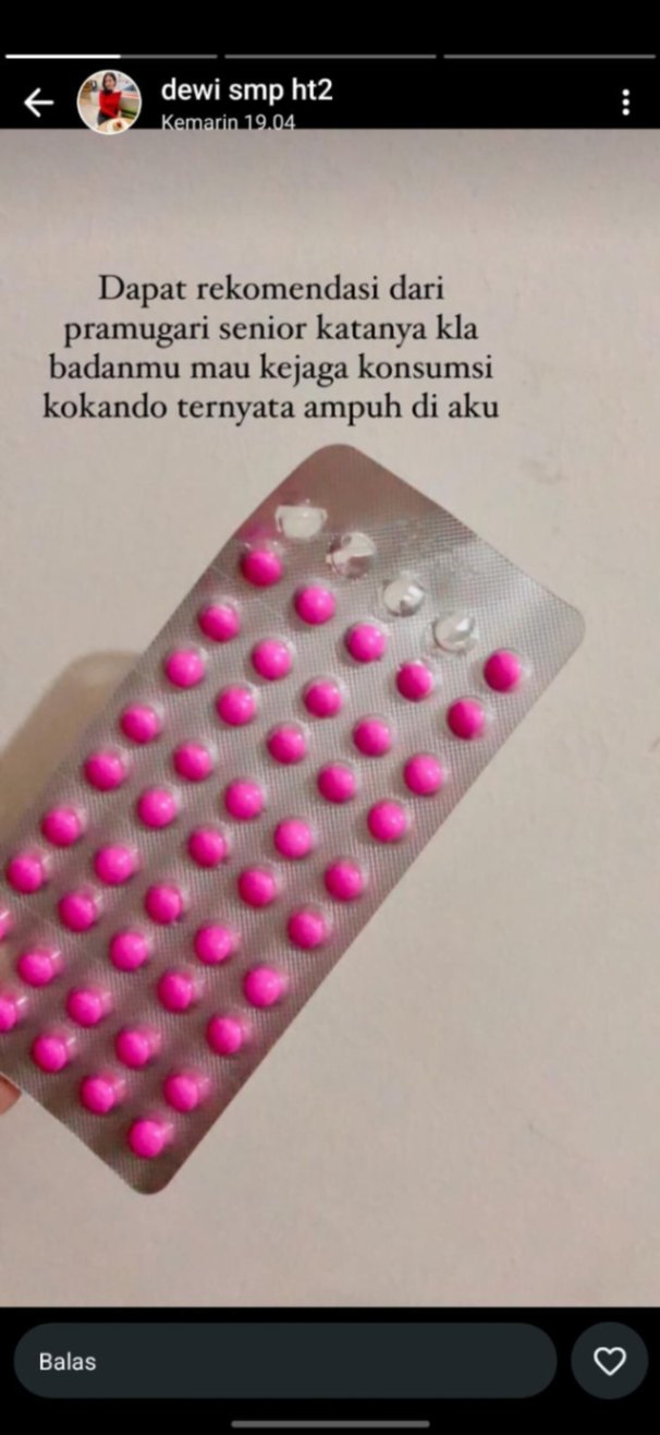 Selamat pagi dok saya mau tanya apa boleh saya lagi promil meminum obat kokanda obat pencahar lemak didalam tubuh bb 75