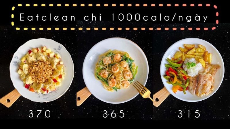 1 ngày ăn 1000 calo có giảm cân không