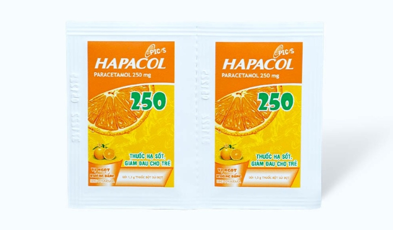 Thuốc hạ sốt hapacol 250 cho trẻ bao nhiêu kg?